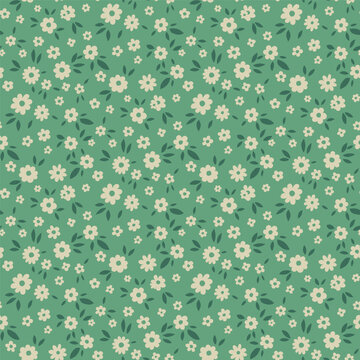 Sweet Ditsy Cream Floral Motif