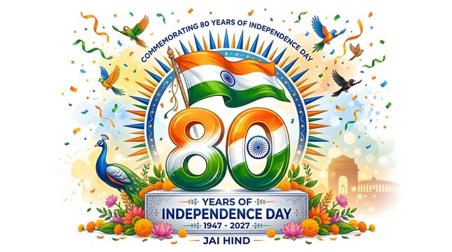 India independence day 80th anniversary commemoration