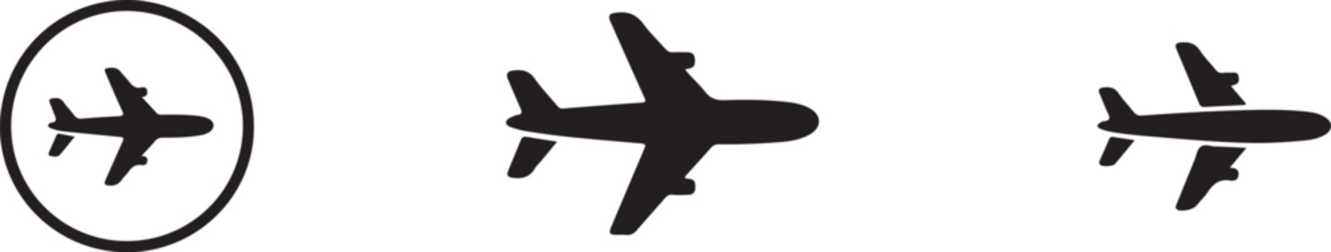 airplane glyph pack vector airline navigation icons
