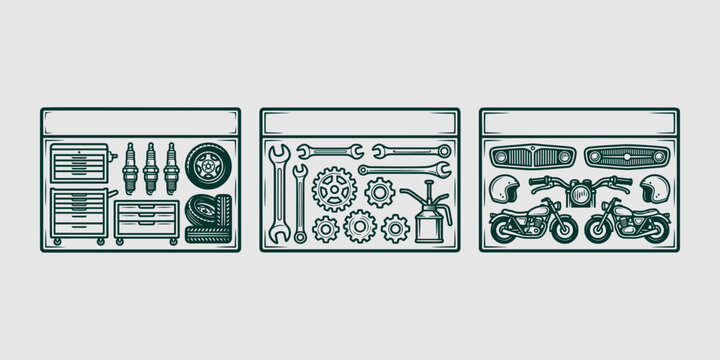 Detailed Workshop and Garage Benches
