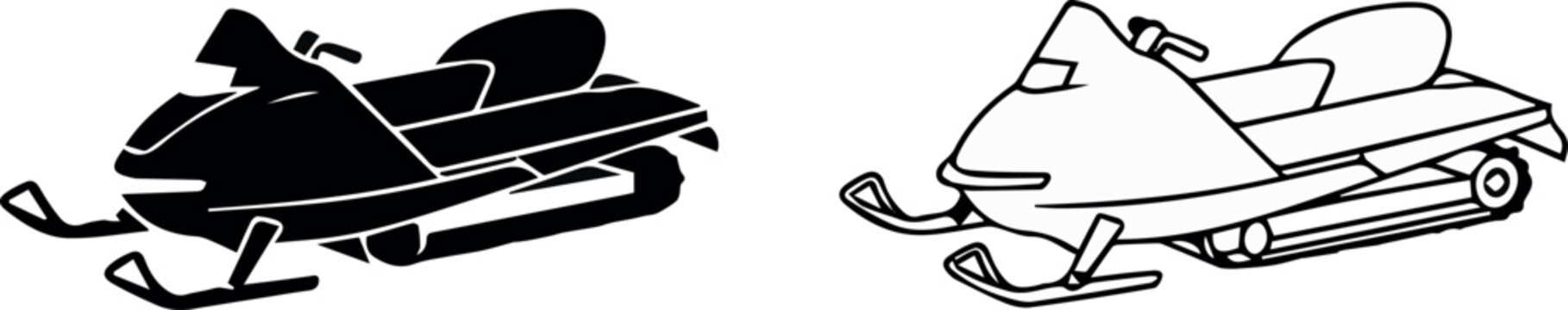 Bobsled racing team emblem and badge elements