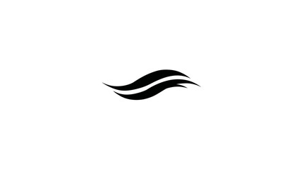 Obraz premium Elegant abstract wavy lines graphic. Modern fluid motion design element for smooth flow concept, clean vector illustration.