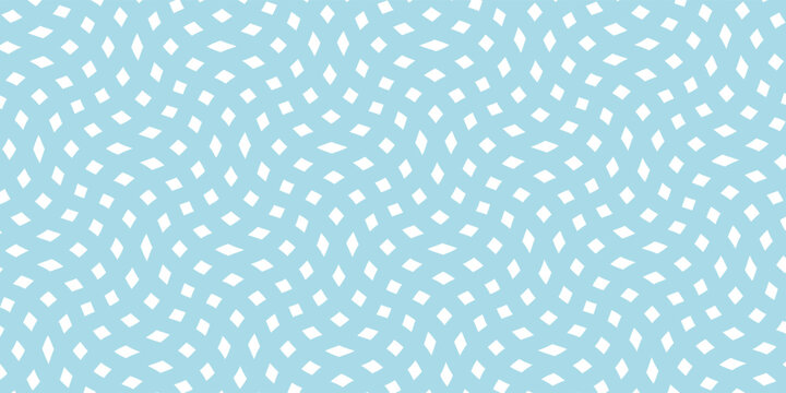 Seamless Wave Pattern, Hand drawn sea water vector background. Wavy beach print, curly grunge paint lines, watercolor stripes