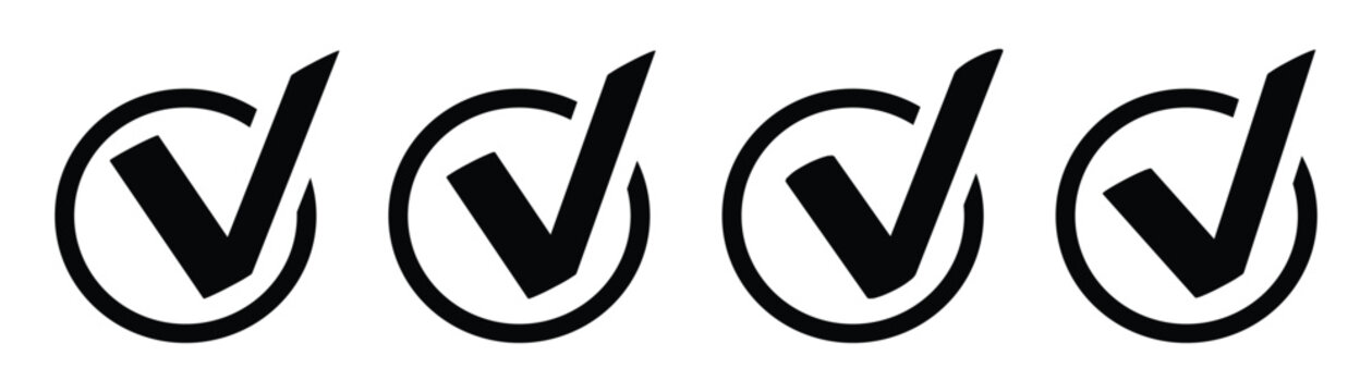 Check box icon with correct, accept checkmark icons tick box checked. Approve symbol. Isolated checkmark symbol,  accept checkmark icons tick box checked. eps10.
