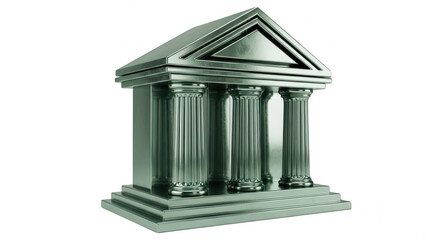 Obraz premium Classic neoclassical architecture building model illustration