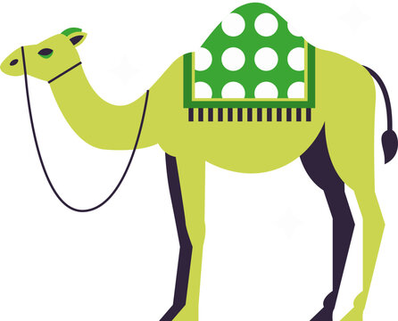 Camel For Islamic and Desert Theme Illustration 