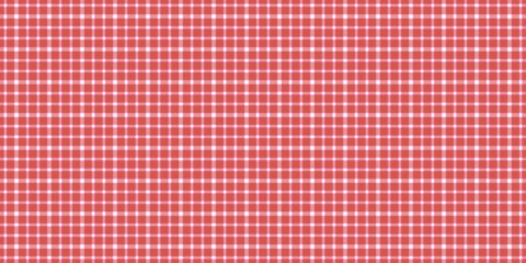 Naklejka premium Red and white checkered pattern, seamless gingham texture background for picnic, kitchen, tablecloth, or fabric design.