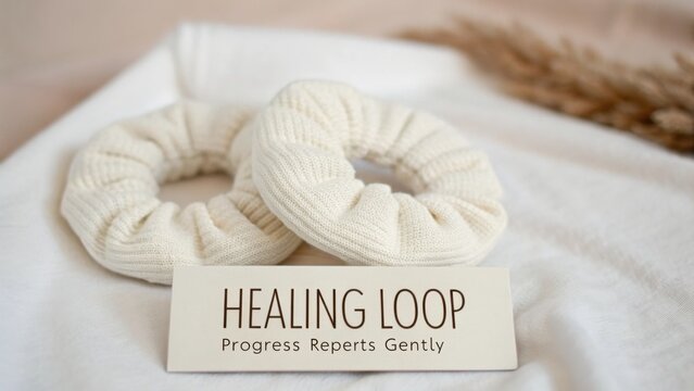 Cozy Textured Hair Accessories for Everyday Use Featuring Gentle Healing Loop Design with Neutral Tones Perfect for Fashion Enthusiasts and Stylists