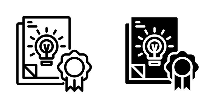 Intellectual property icon, element icon for design branding, print, and digital media