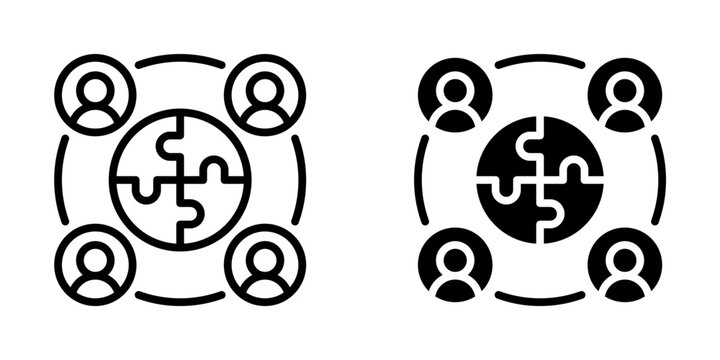 Cooperation icon, element icon for design branding, print, and digital media