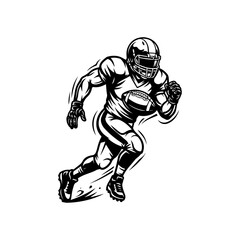 Fototapeta premium american football player running