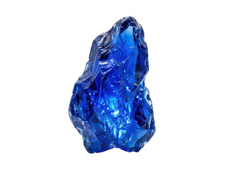 Fototapeta premium Raw blue crystal gemstone mineral stone