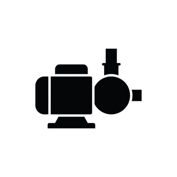 Pool Pump Silhouette Icon