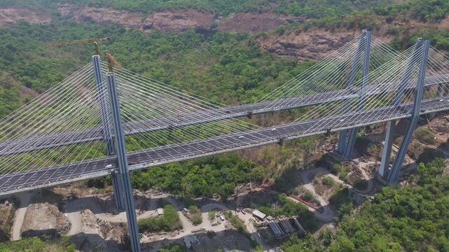 Mumbai Pune Expressway Missing Link Drone,
Cable Stayed Bridge Maharashtra Aerial,
India Highest Cable Stayed Bridge


