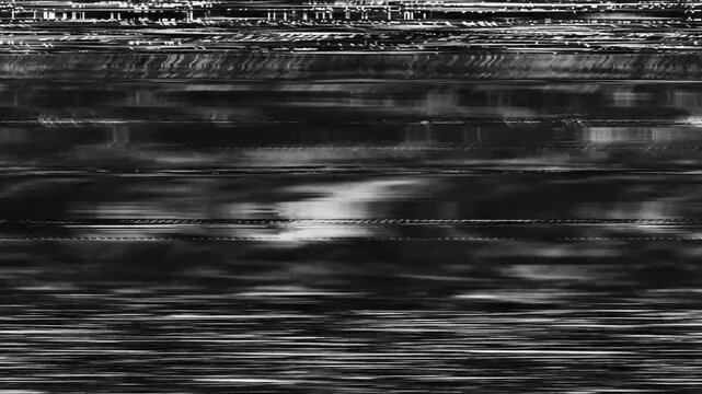 VHS background noise, interference on the TV screen