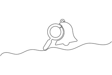 Obraz premium Minimal search icon continuous line drawing modern ui vector illustration