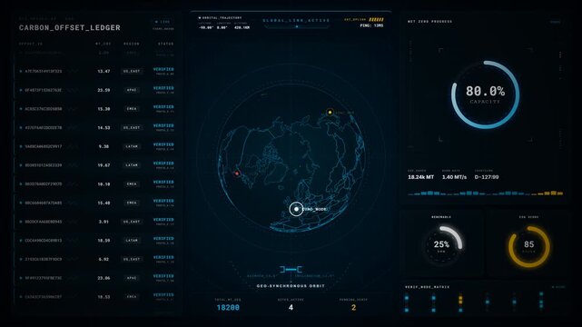 Efficient Carbon Offset Ledger Dashboard: Green Tech ESG HUD