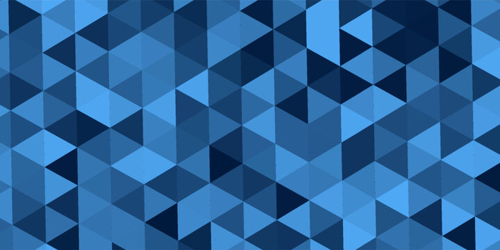 Dark BLUE vector abstract polygonal template. Shining polygonal illustration, which consist of triangles. Polygonal design for your web site.