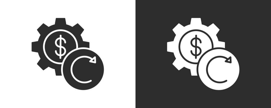 Operational Backup Icon Set Vector Collection Isolated In Black And White