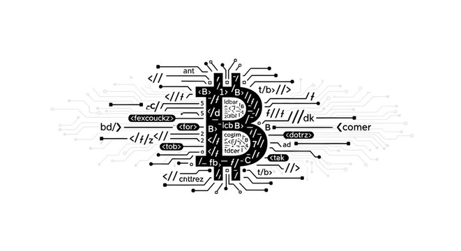 Bitcoin Cryptocurrency Digital Network Technology