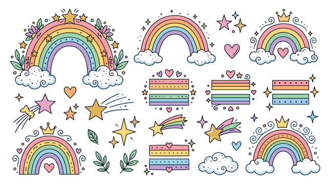 Colorful sheep wear celestial themed blankets happily