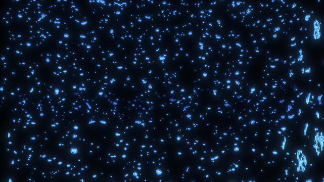 Blue Underwater Bubble Particle Background Loop animation