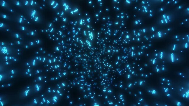 Blue Underwater Bubble Particle Background Loop animation