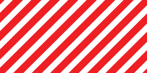 Fototapeta premium simple red white warning pattern design for banner poster background.