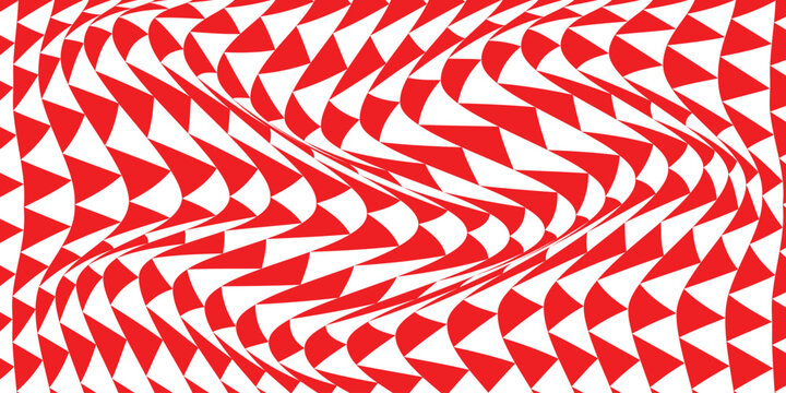 simple red triangle wave pattern for banner poster background.