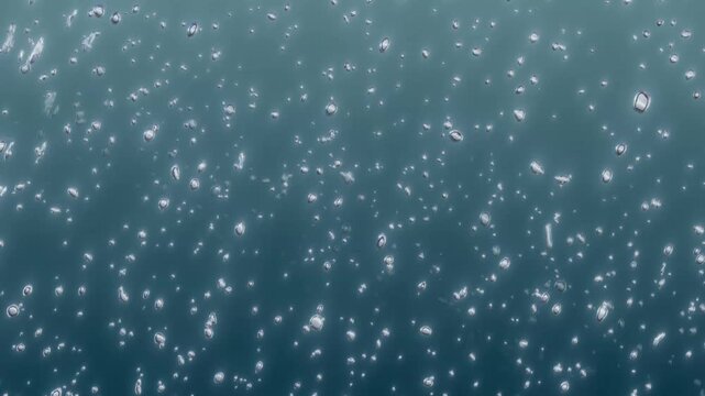 Blue Underwater Bubble Particle Background Loop animation