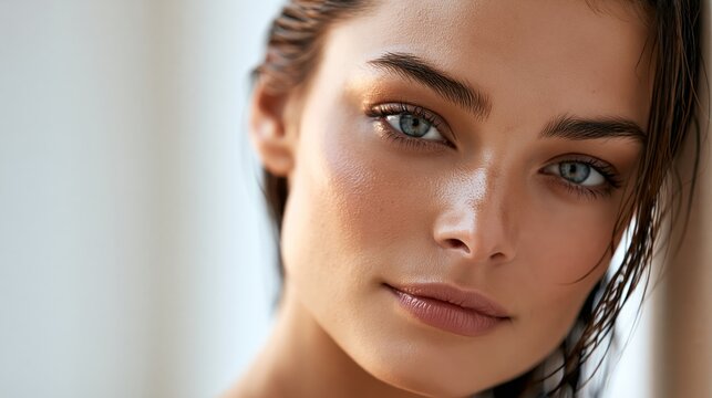 An illustration of a beautiful supermodel woman that can ube used for any kinds of beauty perfect adverticements.