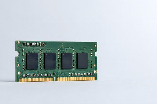 Computer memory module with visible dram chips