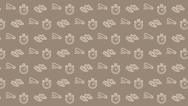 Soccer doodle vector pattern 