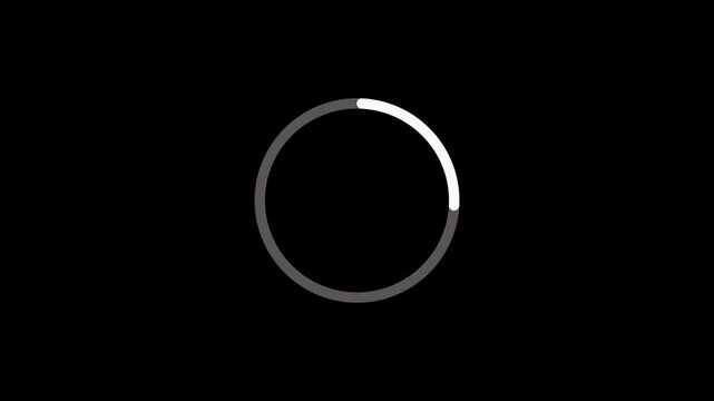 ED animation of loading. The shape is a circle.