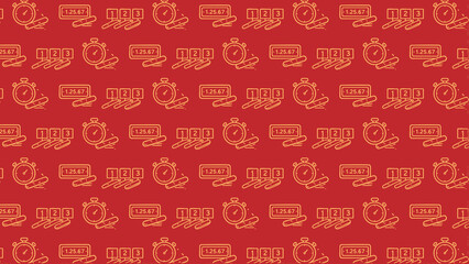 Naklejka premium Athletics sprint doodle vector pattern