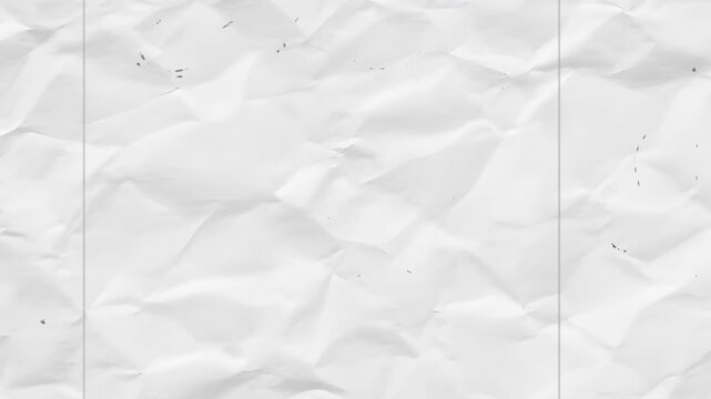 White crumpled paper texture with visible creases and lines a detailed view