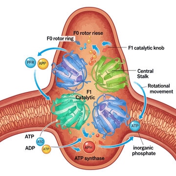 ATP Synthase Molecular Machine: Cellular Energy Production