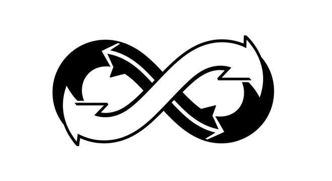 Infinity Loop Arrows Symbol