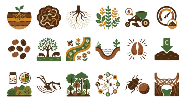 Exploring Agriculture and Environment through Icons and Graphics in Nature