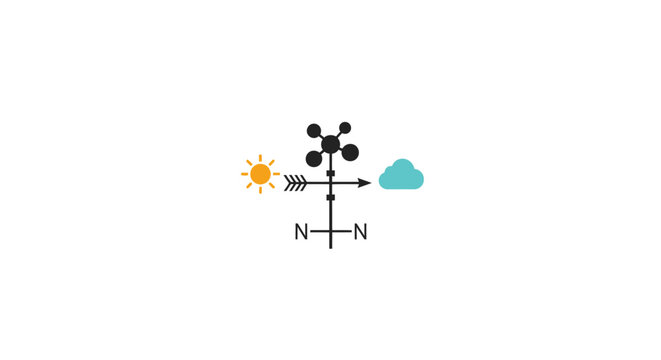 Nitrogen Cycle Diagram Illustration.
