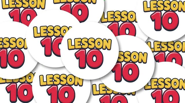 Lesson 10 - Green Screen Transition Animation | Educational Badge Overlay Motion Background