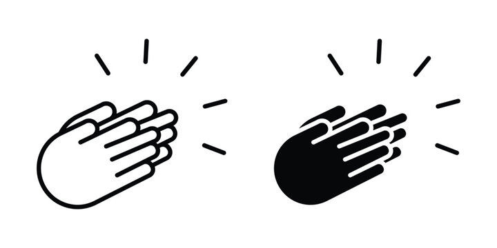 Clap icon simple element illustration pack
