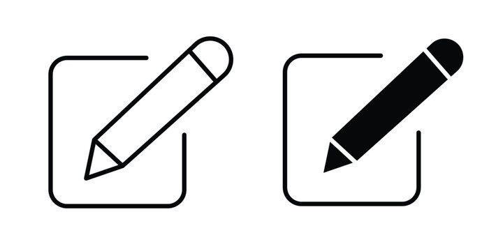 Edit button icon simple element illustration pack