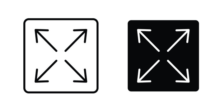 Fullscreen icon simple element illustration pack