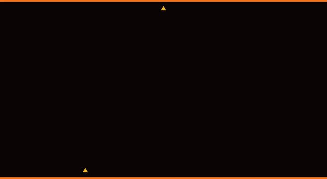 Abstract geometric motion animation background, with pulsing orange, triangle shapes