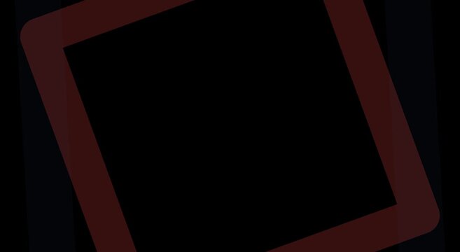 Abstract geometric square tunnel motion animation background, with pulsing neon frames