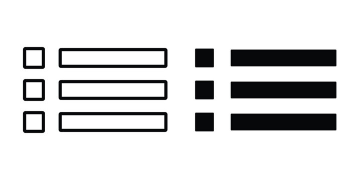 Menu icon simple element illustration pack