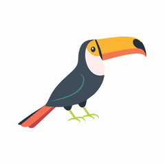 Obraz premium Stylized Toucan Bird Illustration