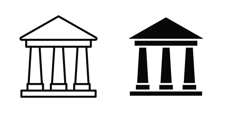 Museum icon simple element illustration pack