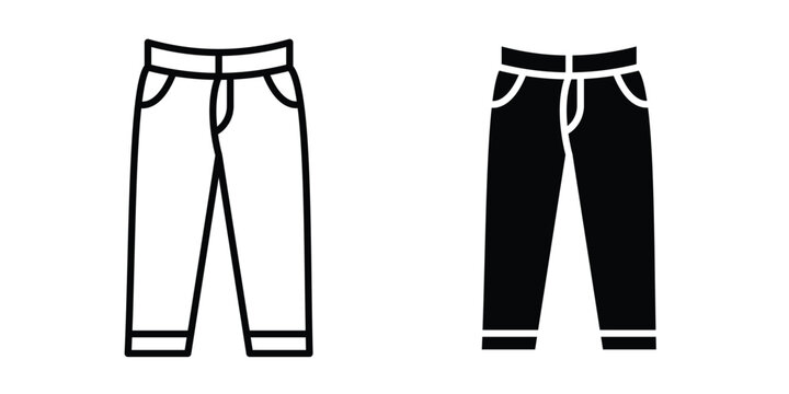 Pants icon simple element illustration pack